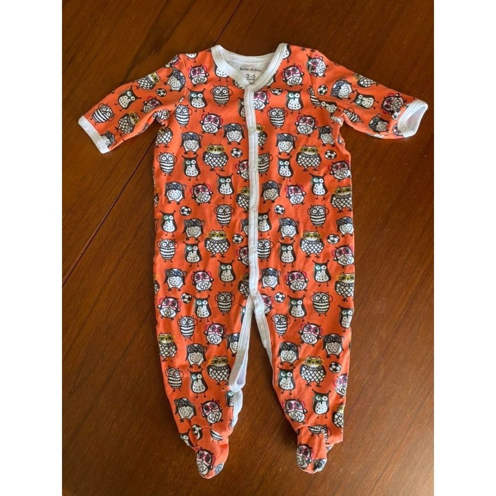 Roller Rabbit Owlighans Footie Pajamas Sleeper 3-6M
